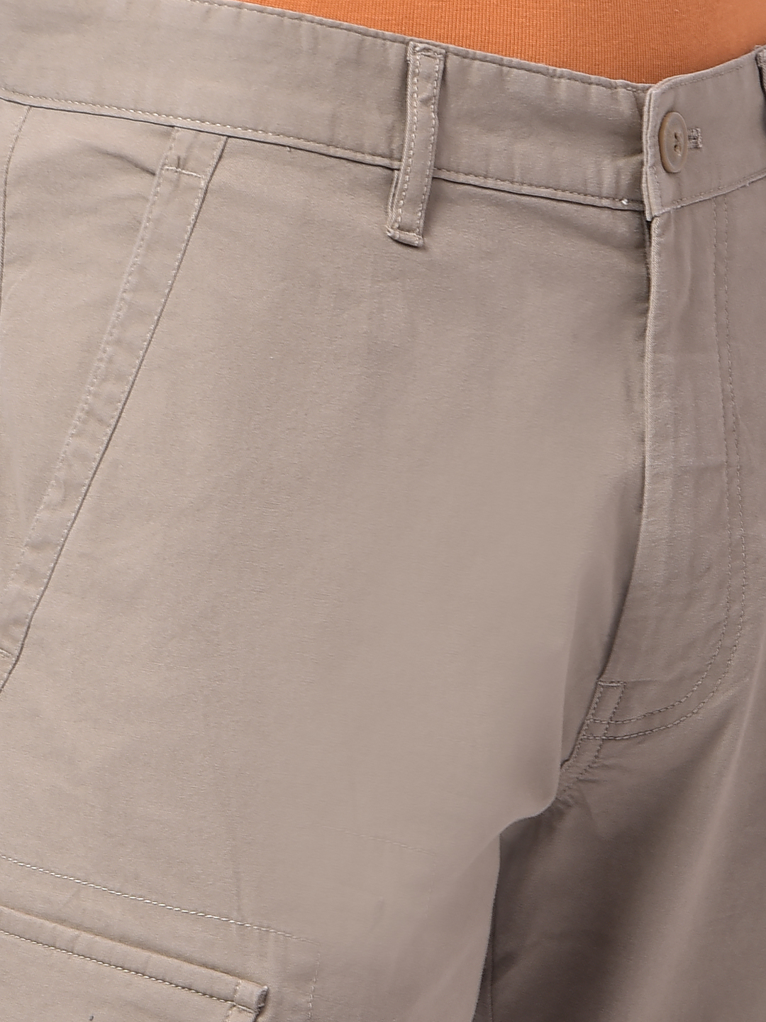 Numero Uno Men Beige Regular Fit Cargo Pants